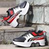 Double-Row Deform Wheel Automatic Walking Shoes Invisible Deformation Roller Skate 2 in 1 Removable Pulley Skates Skating Parkour (RED Black, US 5.5) view 4