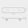 JH Professional Skateboard 31"/80cm, Beginners, Children and Above Adults, Street Style (Starry Sky-Double-Sided) Four-Wheel Flashing Double Tilt Scooter view 2