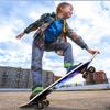 JH Professional Skateboard 31"/80cm, Beginners, Children and Above Adults, Street Style (Starry Sky-Double-Sided) Four-Wheel Flashing Double Tilt Scooter view 3