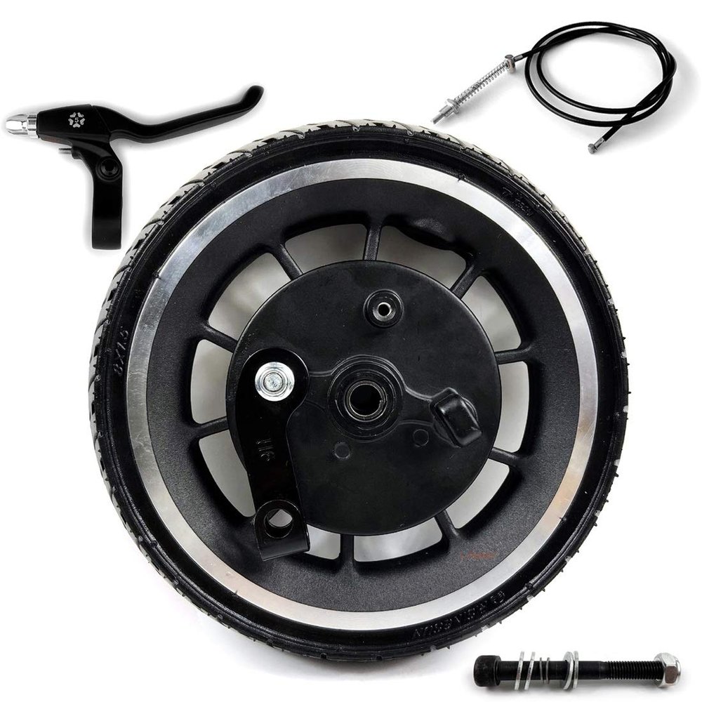 8-inch Scooter Wheel With Brake 8 Inch Solid Wheel With Drum Brake 200mm Tubeless Tyre And Expansion Brake The Hub Width 45mm (wheel 180 lever axle)