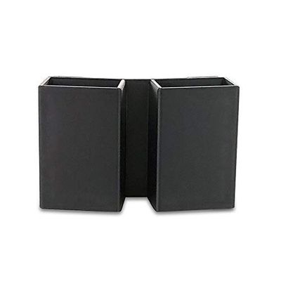 Double Magazine Pouch (OWB) for S&W Shield 45 ACP Magazines, 2 in a Row. Adjustable Belt Loops fit: 1.5 inch and 1.75 inch Belts.