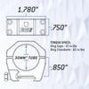 EGW Evolution Gun Works Keystone Series Ring Set 30MM Tube .850" Low (62100) view 4