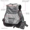 BASSDASH Fly Fishing Vest Adjustable Size with Detachable Water Bottle Holder for Men and Women FV07 view 4