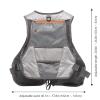 BASSDASH Fly Fishing Vest Adjustable Size with Detachable Water Bottle Holder for Men and Women FV07 view 4