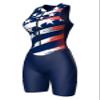 Sparx Women Triathlon Suit Tri Short Racing Cycling Swim Run (XL, US_Flag) Navy Blue view 1