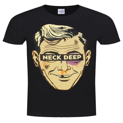 Neck Deep T Shirt Ned Band Logo Official Mens Black Size XL