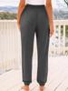 AUTOMET Womens High-Waisted Sweatpants with Pockets, Loose Lounge & Pajama Pants for Fall, Winter, Spring Yoga Travel Dark Grey M view 4