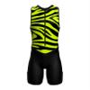 Sparx Men's Premium Triathlon Suit Padded, Quick-Dry, Compression Fit, Lightweight Tri Suit for Swim, Bike, Run Race & Training (Yellow Tiger, 2XL) view 2