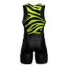 Sparx Men's Premium Triathlon Suit Padded, Quick-Dry, Compression Fit, Lightweight Tri Suit for Swim, Bike, Run Race & Training (Yellow Tiger, 2XL) view 4