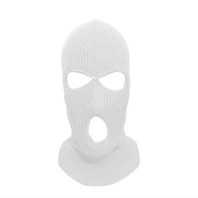 Mrlahat 3 Hole Ski Mask Face Neck Gaiter Beanie Balaclava Outdoor Sport Warm Full Face OSFM (White)