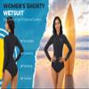 MWTA Wetsuit Women Shorty 2.0mm Neoprene Front Zipper for UV Protection Surfing Diving Snorkeling Kayaking BLK Size 4 view 3