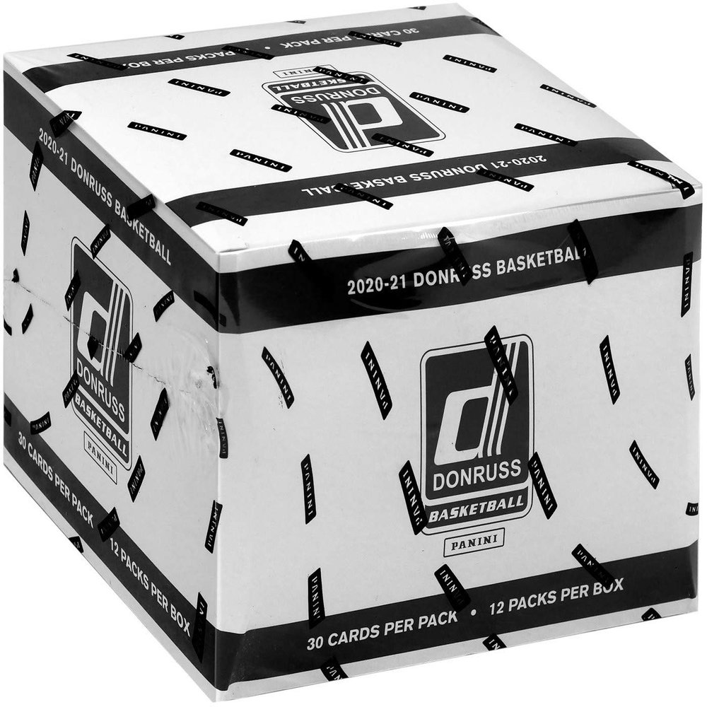 2020-21 Panini NBA Donruss Basketball Cello Box - 12 Packs of 30 Cards