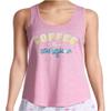 Coffee Then Conquer Strawberry Cream Sleep Tank Top - Medium view 1