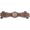 Circle Y White Daisy Filigree Tooling Durable Versatile Western Horse Size Standard Cheek Browband Headstall | 36" - 43" Headstall Working Length view 3