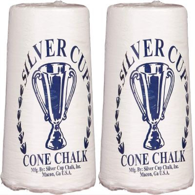 Silver Cup Billiard/Pool Cone Chalk 2 Pack