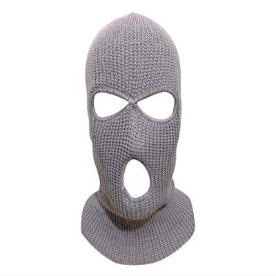 Mrlahat 3 Hole Ski Mask Face Neck Gaiter Beanie Balaclava Outdoor Sport Warm Full Face OSFM (Grey)