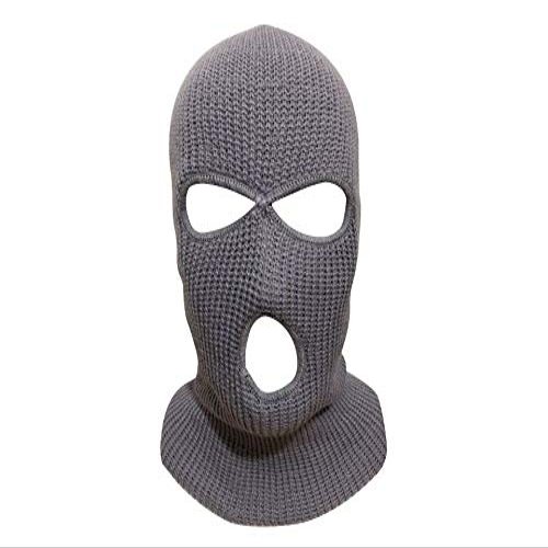 Mrlahat 3 Hole Ski Mask Face Neck Gaiter Beanie Balaclava Outdoor Sport Warm Full Face OSFM (Charcoal)