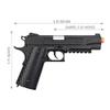 Lancer Tactical Cobra 1911 CO2 Half-Blowback Hand Gun Airsoft Pistol (Color: Black) view 2