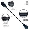 Diamond Lite Equipment Leverlock Adjustable Kayak Paddle 2-Piece Carbon Blend view 2