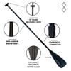 Diamond Lite Equipment Leverlock Adjustable Stand Up Paddle 3-Piece 3K Carbon view 2