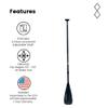 Diamond Lite Equipment Leverlock Adjustable Stand Up Paddle 3-Piece 3K Carbon view 3