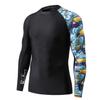 ADOREISM Men's Rash Guard Long Sleeves UPF 50+ Sun Protection Compression Swim Shirts for Men (HeyToucan, M) view 1