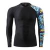 ADOREISM Men's Rash Guard Long Sleeves UPF 50+ Sun Protection Compression Swim Shirts for Men (HeyToucan, M) view 2