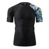 ADOREISM Men's Rash Guard Short Sleeve Quick-Dry UPF 50+ Sun Protection Compression Swim Shirts for Men (HeyToucan, M) view 1