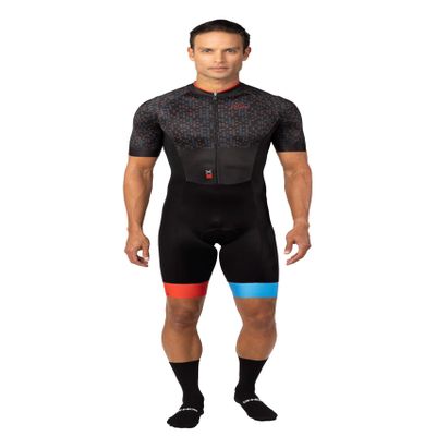 ONNOR Men's Molecule Expert Triathlon Trisuit (US, Alpha, Small, Regular, Regular, Black)