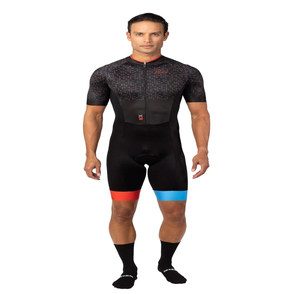 ONNOR Men's Molecule Expert Triathlon Trisuit (US, Alpha, Small, Regular, Regular, Black)