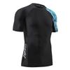ADOREISM Men's Rash Guard Short Sleeve Quick-Dry UPF 50+ Sun Protection Compression Swim Shirts for Men (Zigzag, L) view 3