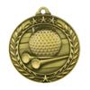 10 Pack Golf Gold Medals Trophy Award with Neck Ribbons WAMG-926 view 2