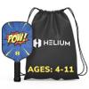 Helium Pickleball Paddle for Kids  Child Size Paddle for Children Under 12, Lightweight Honeycomb Core, Graphite Strike Face, Pickleball Paddle & Drawstring Bag - POW! view 3