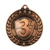 10 Pack 3rd Place Bronze Medals Trophy Award with Neck Ribbons WAMG-993 view 2