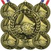 10 Pack Cheerleading Gold Medals Trophy Award with Neck Ribbons WAMG-910 view 1