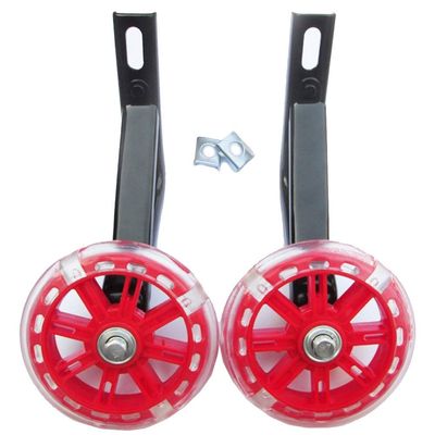 FUFU Bicycle Training Wheels Heavy Duty Adjustable Bike Stabilizers for Kids Bikes of 12 14 16 18 20 Inch (Color : Pink, Size : 18in)