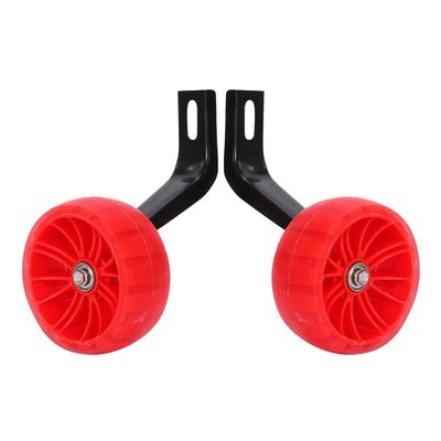 FUFU Bicycle Training Flashing Wheel, Child Bicycle Stabilizer Support Wheel 12 14 16 18 Inch Bicycle (Color : Red, Size : 12in)