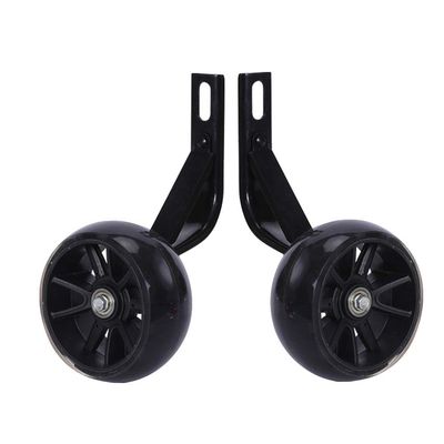 FUFU Bicycle Training Wheels Heavy Duty Adjustable Bike Stabilizers for Kids Bikes of 12 14 16 18 Inch (Color : Black, Size : 12in)