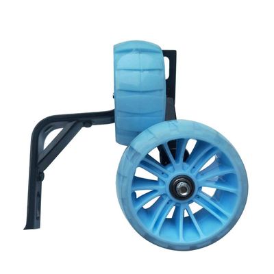 FUFU Bicycle Training Flashing Wheels, Children's Bicycle Stabilizer Support Wheels 12 14 16 18 20 Inches (Color : Blue, Size : 12in)