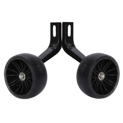FUFU Bicycle Training Flashing Wheel, Child Bicycle Stabilizer Support Wheel 12 14 16 18 Inch Bicycle (Color : Black, Size : 14in)