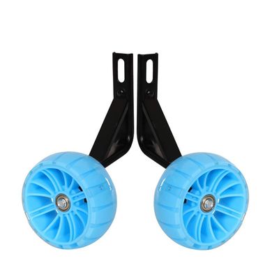 FUFU Bicycle Training Wheels Heavy Duty Adjustable Bike Stabilizers for Kids Bikes of 12 14 16 18 Inch (Color : Blue, Size : 16in)