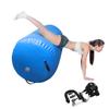 BYBAG Air Barrel Back Roller Inflatable Tumbling Mat with Electric Pump,Tumble Track Gymnastic Equipment Exercise Mats for Home Use,Gym Training,Cheer leading,Yoga(BLUE, 60CM*100CM) view 1