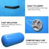 BYBAG Air Barrel Back Roller Inflatable Tumbling Mat with Electric Pump,Tumble Track Gymnastic Equipment Exercise Mats for Home Use,Gym Training,Cheer leading,Yoga(BLUE, 60CM*100CM) view 4