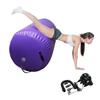 BYBAG Air Barrel Back Roller Inflatable Tumbling Mat with Electric Pump,Tumble Track Gymnastic Equipment Exercise Mats for Home Use,Gym Training,Cheer leading,Yoga(PURPLE, 75CM*120CM) view 1