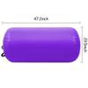 BYBAG Air Barrel Back Roller Inflatable Tumbling Mat with Electric Pump,Tumble Track Gymnastic Equipment Exercise Mats for Home Use,Gym Training,Cheer leading,Yoga(PURPLE, 75CM*120CM) view 3