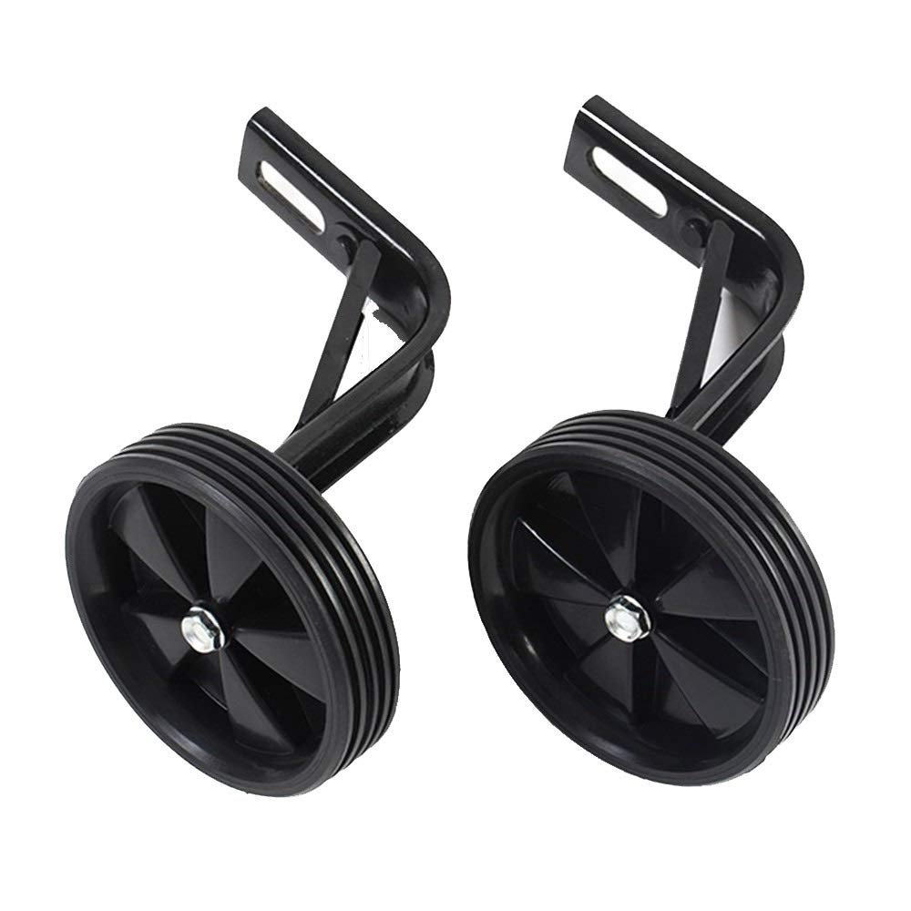 FUFU Bicycle Training Wheel Children's Bicycle Stabilizer Universal 12-20 Inch Children's Bicycle Stabilizer, Color Optional (Color : Black, Size : 14in)
