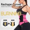 ANGOOL Neopren Waist Trainer For Women,Workout Plus Size Trimmer Belt Sauna Sweat Corset Cincher With Zipper M Pink view 3
