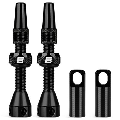BWSHLF Tubeless Presta Valve Stem 40/44/55/60/65/80/100 mm, Super Light Alloy Presta Valve Stem Kit with Valve Core Remover Tool and Valve Stem Caps - Multiple Color and Size Options(Pair)