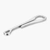 BESPORTBLE Heavy Duty Key Ring Clamp Keychain Clip Chain Hooks Stainless Steel Buckles for Belt Practical Design view 3