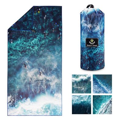 4Monster Microfiber Beach Towel Quick Dry,Super Absorbent Lightweight Travel Towel for Swimmers, Sand Free Camping Towel, Beach Towels for Pool,Swim,Water Sports,Yoga